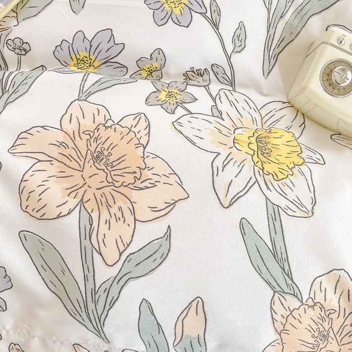 91家纺网 家纺一手货源 找家纺 楠沐家纺 2025年新款亲肤水洗棉芦荟棉磨毛单被套（第二批） 花开盛宴