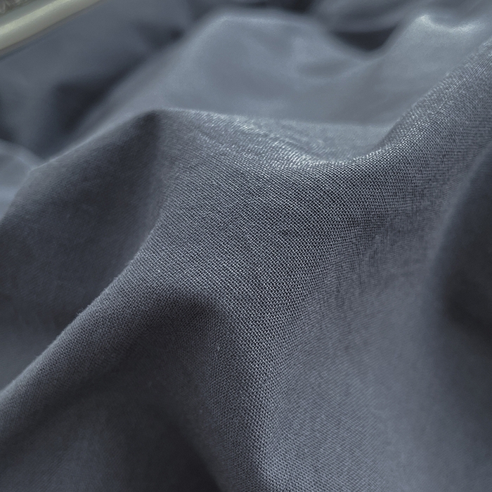 91家纺网 家纺一手货源 找家纺 2024新款A类全棉纯棉纯色双拼色织水洗棉四件套 静蓝