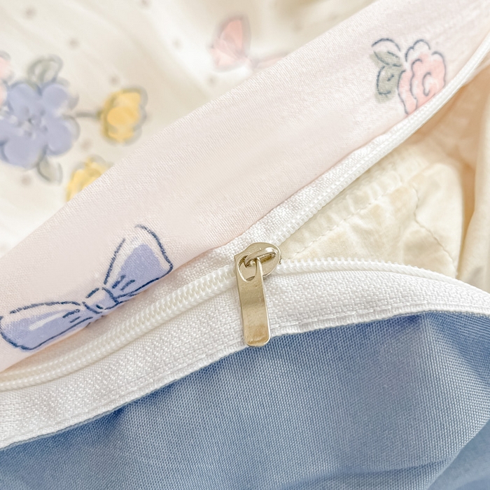 91家纺网 家纺一手货源 找家纺 楠沐家纺 2025年新款亲肤水洗棉芦荟棉磨毛单被套（第二批） 田园小兔