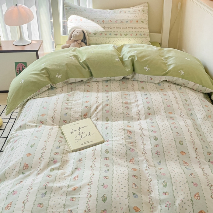 91家纺网 家纺一手货源 找家纺 吉象家纺 2025新款全棉印花款三件套 潘多拉