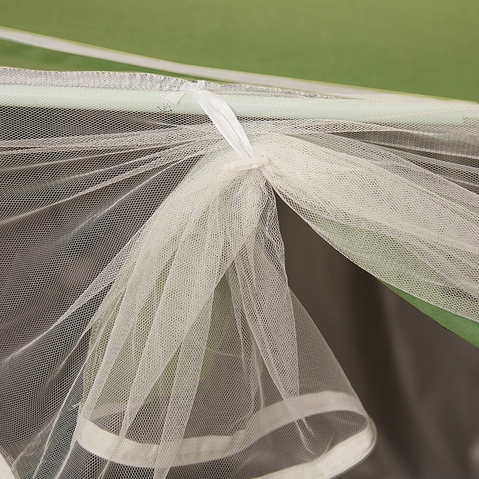 91家纺网 家纺一手货源 找家纺 2025新款A类大版卡通超强遮光防蚊学生坐床蚊帐 摆拍熊猫