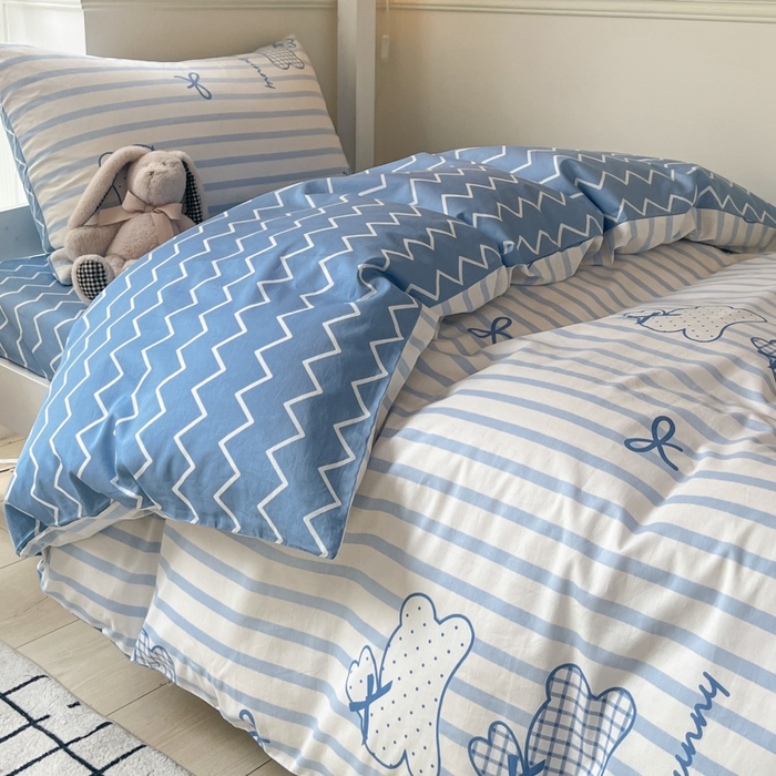 91家纺网 家纺一手货源 找家纺 （总）吉象家纺 2025新款全棉印花款三件套