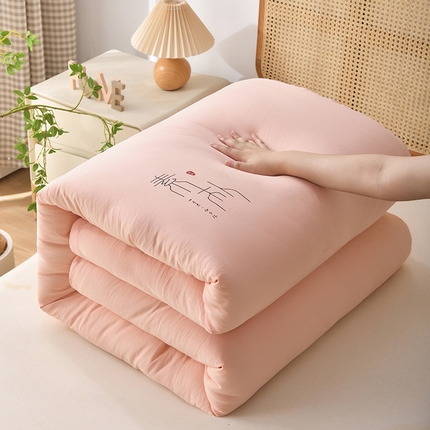 91家纺网 家纺一手货源 找家纺 （总）锦鹭被业 2025款素朴冬被春秋空调夏被原棉大豆被