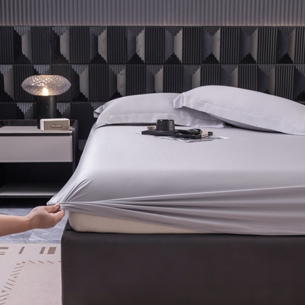 好阁家纺 2024新款进口LF级60S莱赛尔莱赛尔床笠两件套三件套 灰紫