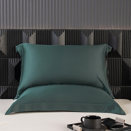 好阁家纺 2024新款进口LF级60S莱赛尔莱赛尔枕套 曼岛绿