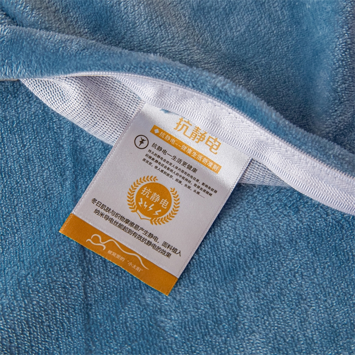 91家纺网 家纺一手货源 找家纺 董韵家纺 2025新款高克重全消光牛奶绒法莱绒金貂绒印花单品被套床裙四件套（提供买家秀） 为你发光-兰