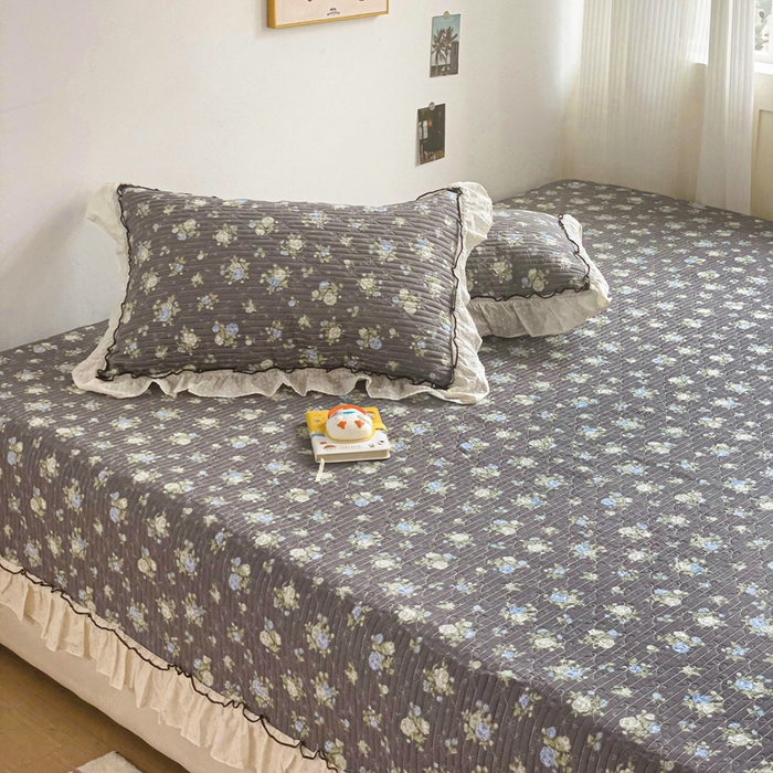 91家纺网 家纺一手货源 找家纺 暖居 2024纯棉榻榻米四件套单件农村大炕盖支持定制绗缝防滑单件纯棉床单四季通用 晚介