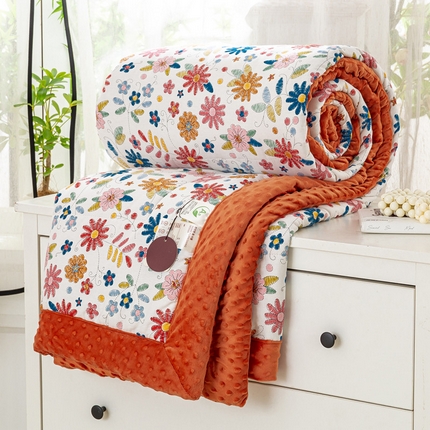 锦鹭被业 2025新款全棉豆豆绒被系列 涂鸦