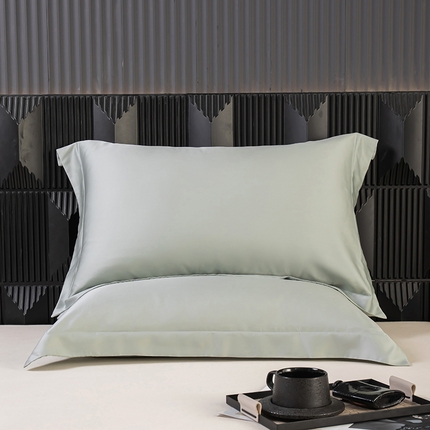 91家纺网 家纺一手货源 找家纺 好阁家纺 2024新款进口LF级60S莱赛尔莱赛尔枕套 竹青