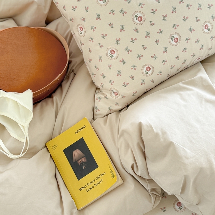 91家纺网 家纺一手货源 找家纺 柚子YOUTH 2024新款全棉水洗棉碎花温柔系四件套 复古花