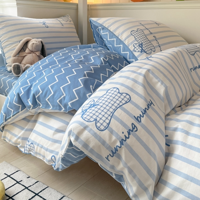 91家纺网 家纺一手货源 找家纺 （总）吉象家纺 2025新款全棉印花款三件套