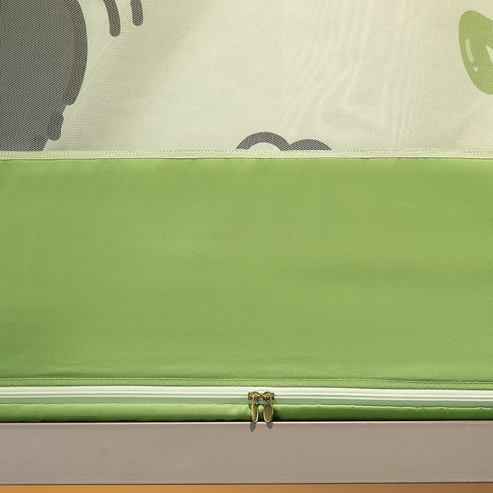 91家纺网 家纺一手货源 找家纺 2025新款A类大版卡通超强遮光防蚊学生坐床蚊帐 摆拍熊猫