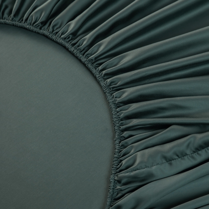 91家纺网 家纺一手货源 找家纺 好阁家纺 2024新款进口LF级60S莱赛尔莱赛尔床笠两件套三件套 曼岛绿