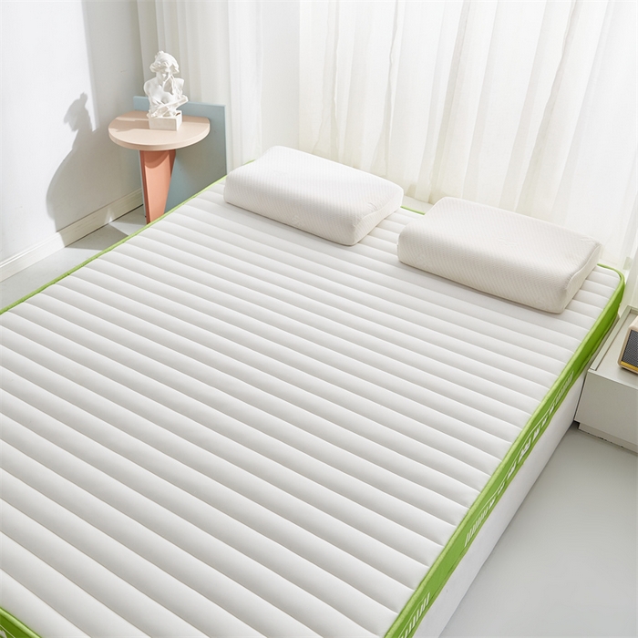 91家纺网 家纺一手货源 找家纺 布卢姆床垫 2025新款针织乳胶立体成人床垫-长城款 长城-绿白