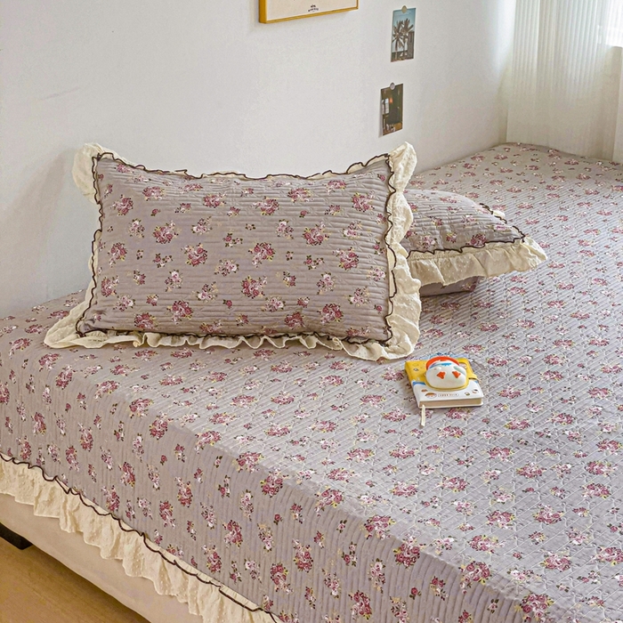 91家纺网 家纺一手货源 找家纺 暖居 2024纯棉榻榻米四件套单件农村大炕盖支持定制绗缝防滑单件纯棉床单四季通用 璀璨