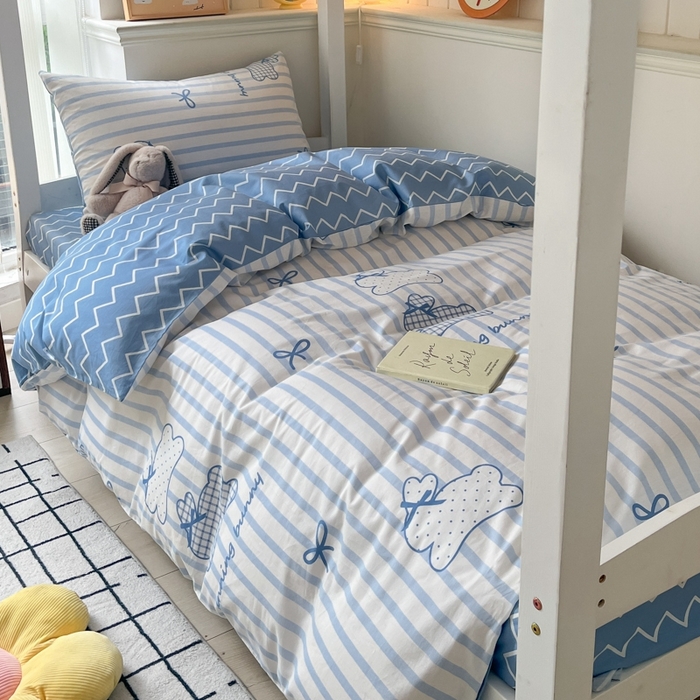 91家纺网 家纺一手货源 找家纺 （总）吉象家纺 2025新款全棉印花款三件套