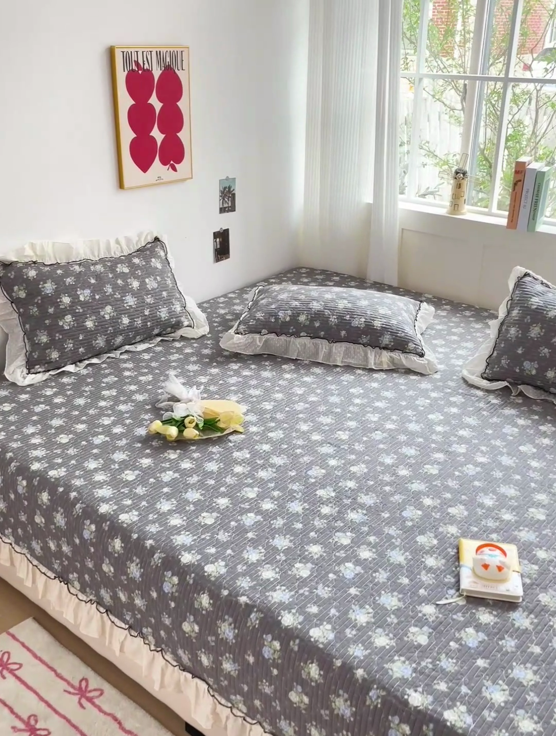 91家纺网 家纺一手货源 找家纺 暖居 2024纯棉榻榻米四件套单件农村大炕盖支持定制绗缝防滑单件纯棉床单四季通用 晚介