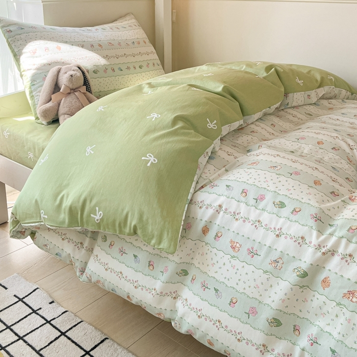 91家纺网 家纺一手货源 找家纺 吉象家纺 2025新款全棉印花款三件套 潘多拉