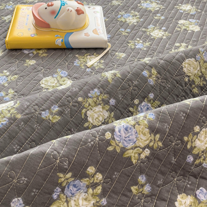 91家纺网 家纺一手货源 找家纺 暖居 2024纯棉榻榻米四件套单件农村大炕盖支持定制绗缝防滑单件纯棉床单四季通用 晚介