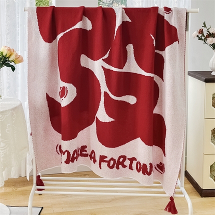 91家纺网 家纺一手货源 找家纺 （总）栩裕纺织 2024新款针织提花盖毯發系列（可定制）