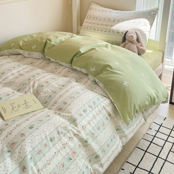 91家纺网 家纺一手货源 找家纺 吉象家纺 2025新款全棉印花款三件套 潘多拉