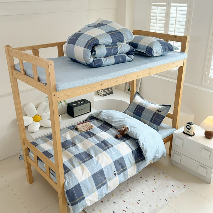 91家纺网 家纺一手货源 找家纺 怡家居 2024新款开学季学生宿舍六件套大礼包  青春格