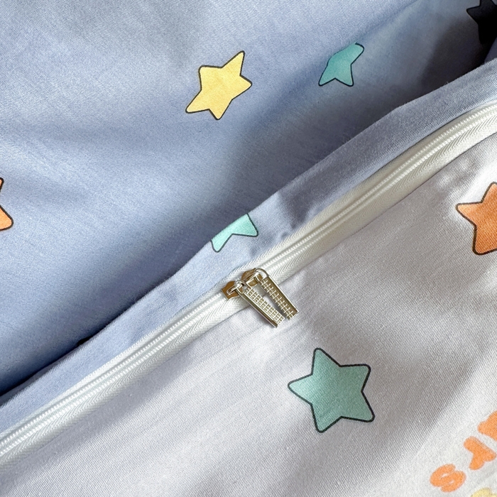 91家纺网 家纺一手货源 找家纺 怡家居 2024新款开学季学生宿舍六件套大礼包  小星星