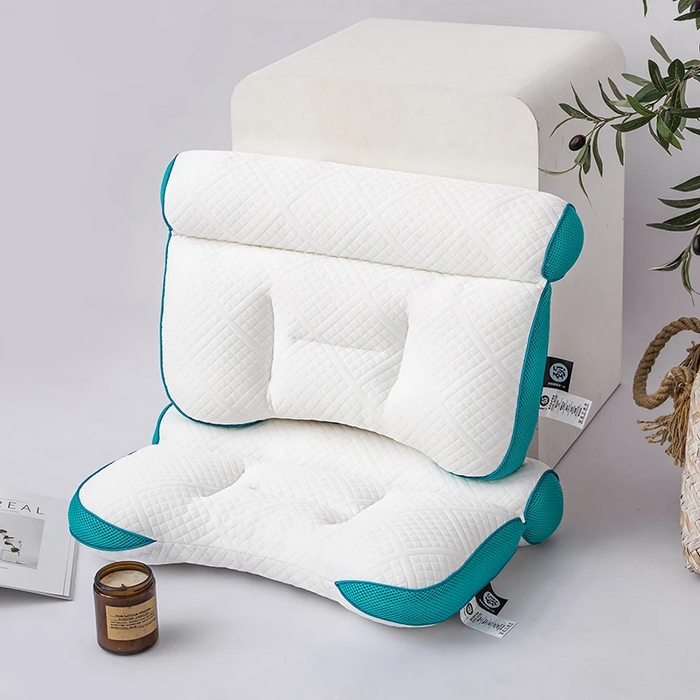 91家纺网 家纺一手货源 找家纺 佳尚枕芯 2025新款枕芯二代反牵引护颈枕针织护颈枕头枕芯 绿色40x58cm/只