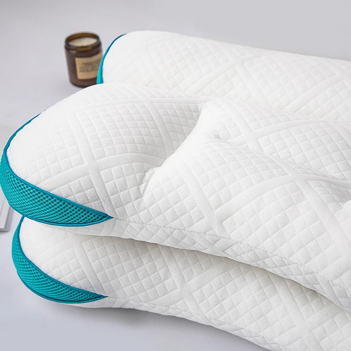 91家纺网 家纺一手货源 找家纺 佳尚枕芯 2025新款枕芯二代反牵引护颈枕针织护颈枕头枕芯 绿色40x58cm/只