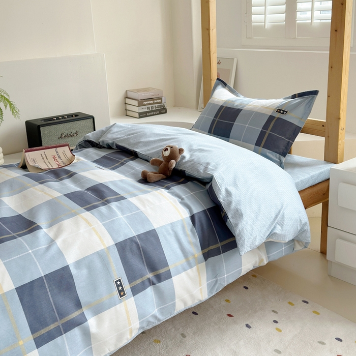 91家纺网 家纺一手货源 找家纺 怡家居 2024新款开学季学生宿舍六件套大礼包  青春格