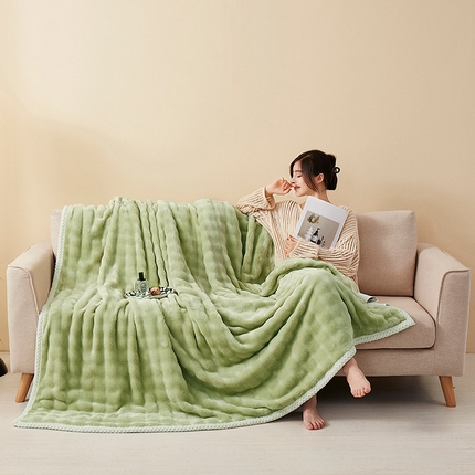 91家纺网 家纺一手货源 找家纺 （总）坦客毯业 2025新款外贸跨境电商 托斯卡纳兔毛绒毛毯