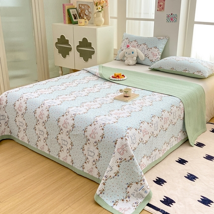 91家纺网 家纺一手货源 找家纺 （总）芷凡家纺 2024新款A类水洗云朵棉绗缝夹棉单床盖