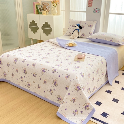 91家纺网 家纺一手货源 找家纺 （总）芷凡家纺 2024新款A类水洗云朵棉绗缝夹棉单床盖