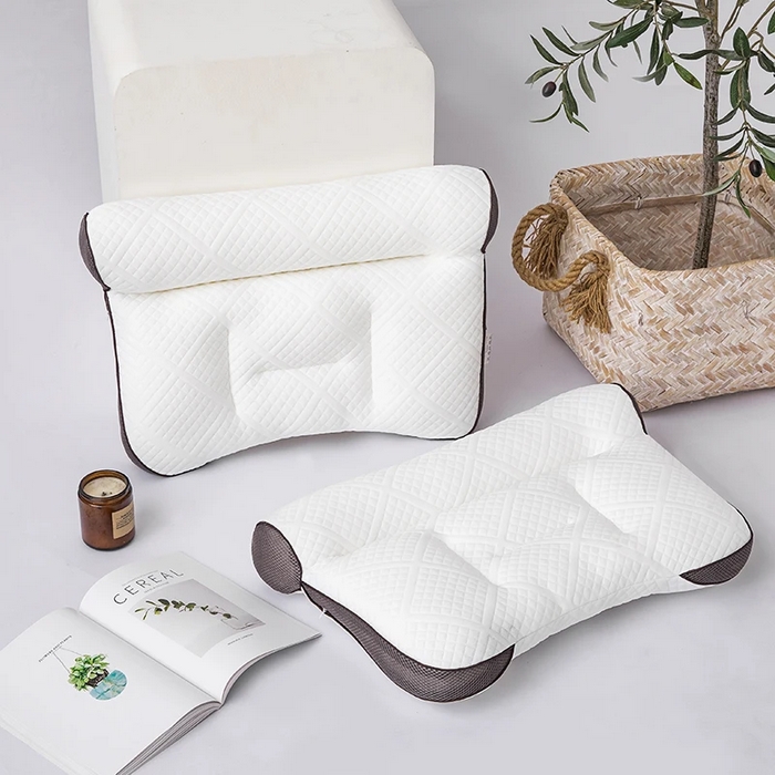 91家纺网 家纺一手货源 找家纺 佳尚枕芯 2025新款枕芯二代反牵引护颈枕针织护颈枕头枕芯 黑色40x58cm/只