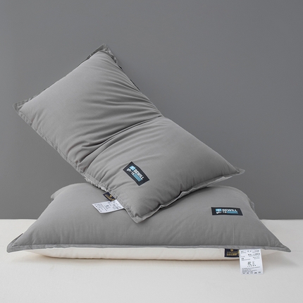 91家纺网 家纺一手货源 找家纺 （总）贵夫人 2024新款双面水洗棉护颈枕枕头枕芯-学生成人款