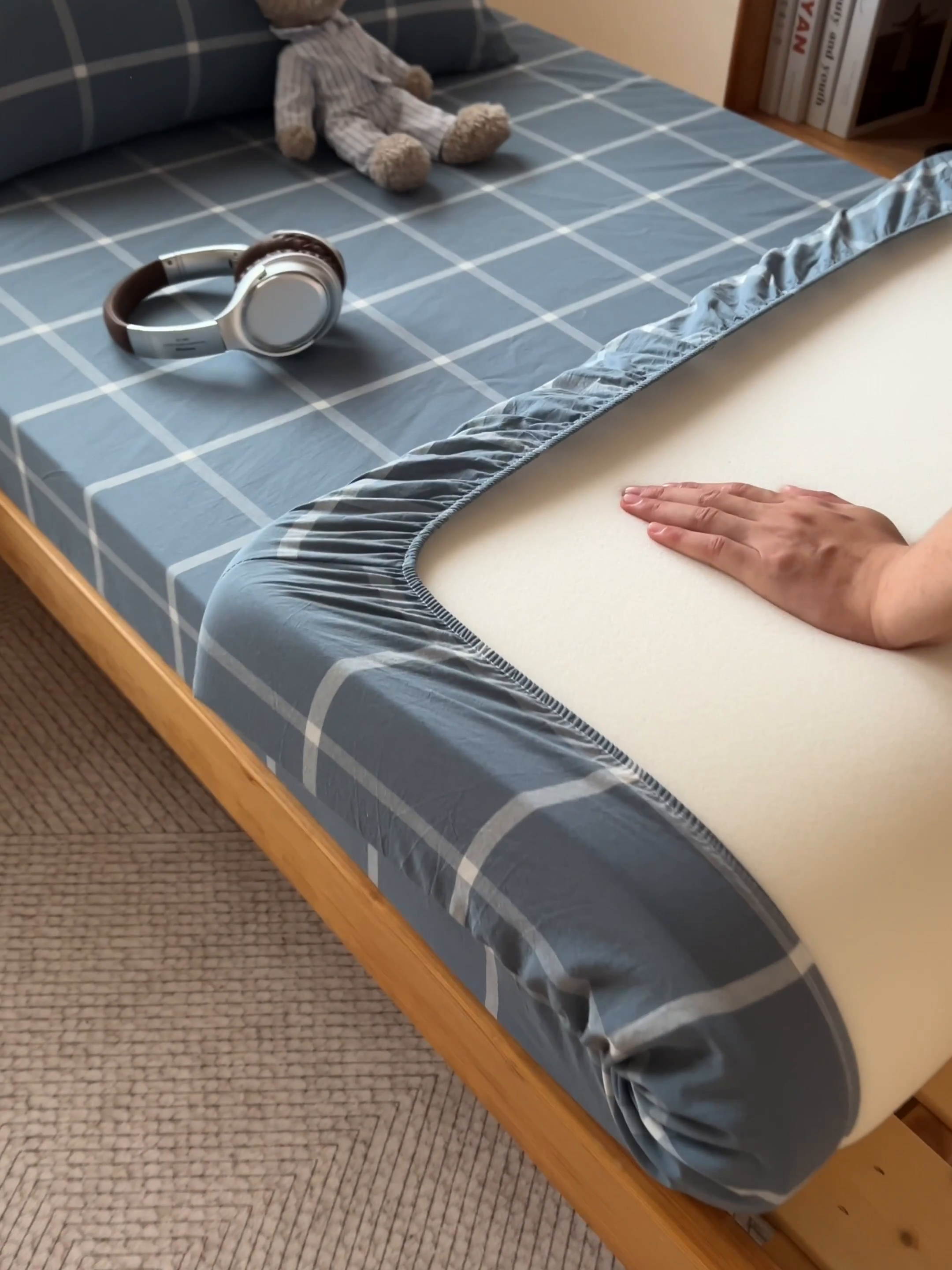 91家纺网 家纺一手货源 找家纺 九沐良品 新款全棉色织水洗棉学生三件套六件套大礼包 柏拉图兰