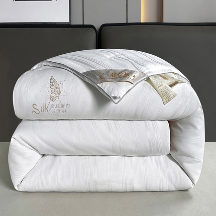 91家纺网 家纺一手货源 找家纺 美伦美 2024新款全棉提花 白色