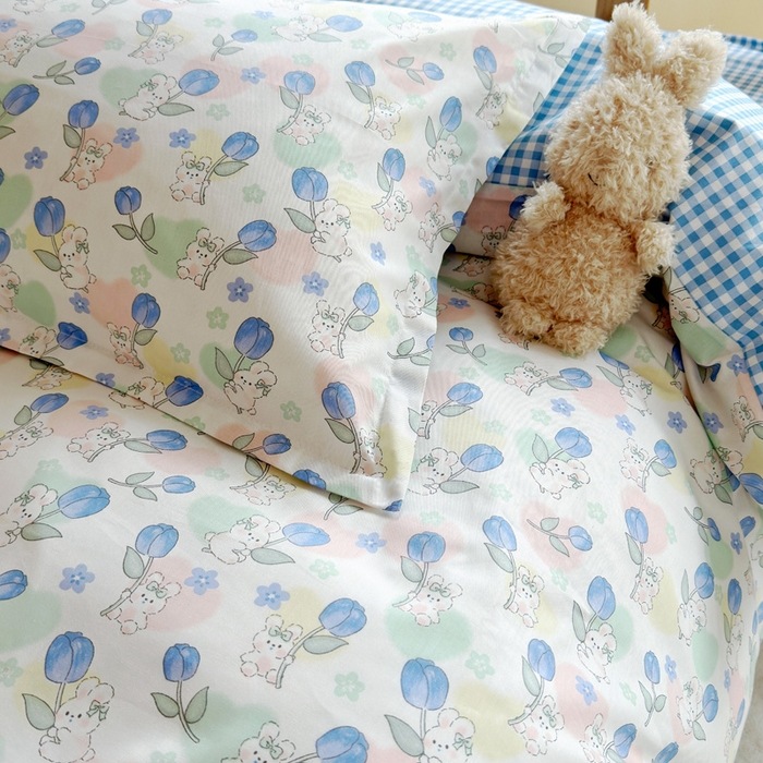 91家纺网 家纺一手货源 找家纺 怡家居 2024新款开学季学生宿舍六件套大礼包  甜蜜生活