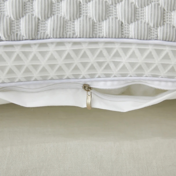 91家纺网 家纺一手货源 找家纺 佳尚枕芯 2025新款夏季天冰丝凉感冰豆豆护颈按摩枕头枕芯 凉感护颈枕灰色48x74cm/只