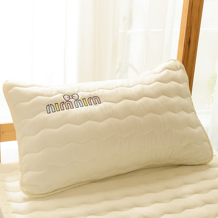 91家纺网 家纺一手货源 找家纺 恋绒家纺 2025新款刺绣款床垫学生床垫床褥宿舍上下铺床护垫 mini-象牙白