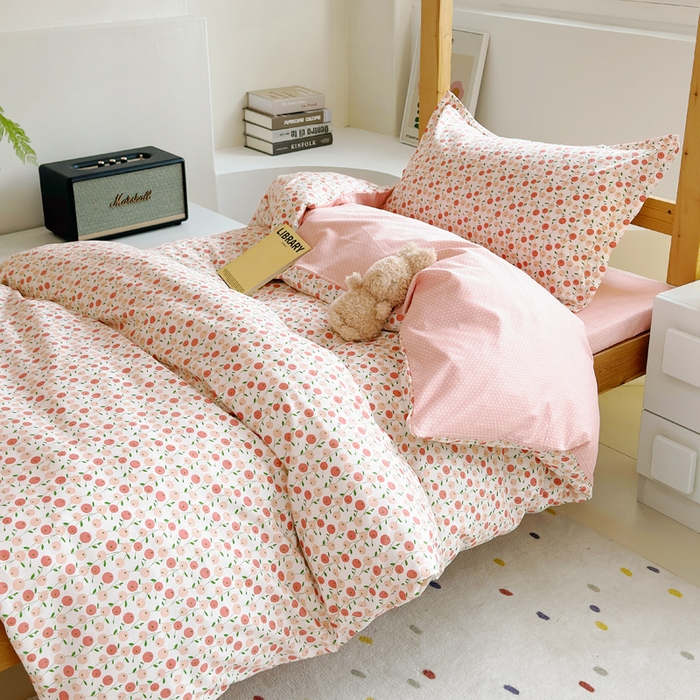 91家纺网 家纺一手货源 找家纺 怡家居 2024新款开学季学生宿舍六件套大礼包  花颜