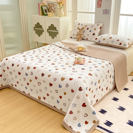 91家纺网 家纺一手货源 找家纺 （总）芷凡家纺 2024新款A类水洗云朵棉绗缝夹棉单床盖