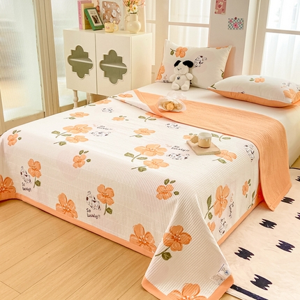 91家纺网 家纺一手货源 找家纺 （总）芷凡家纺 2024新款A类水洗云朵棉绗缝夹棉单床盖