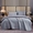 91家纺网 家纺一手货源 找家纺 晶缦家纺 2024新款华夫格牛奶绒床盖三件套 华夫格-浅灰