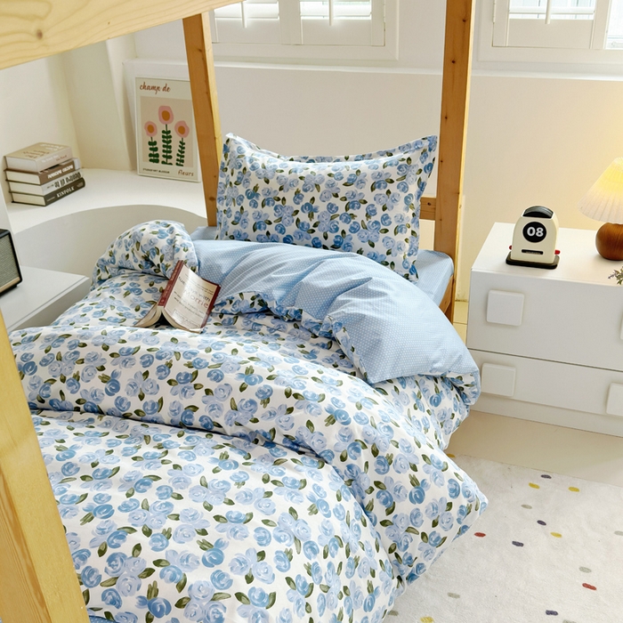 91家纺网 家纺一手货源 找家纺 怡家居 2024新款开学季学生宿舍六件套大礼包  蜜语