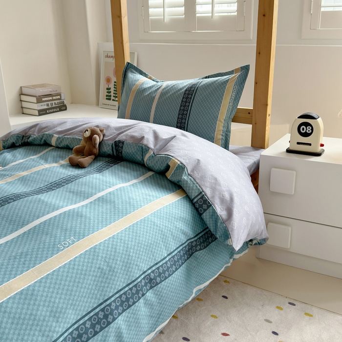 91家纺网 家纺一手货源 找家纺 怡家居 2024新款开学季学生宿舍六件套大礼包  里斯