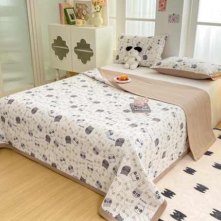 91家纺网 家纺一手货源 找家纺 （总）芷凡家纺 2024新款A类水洗云朵棉绗缝夹棉单床盖