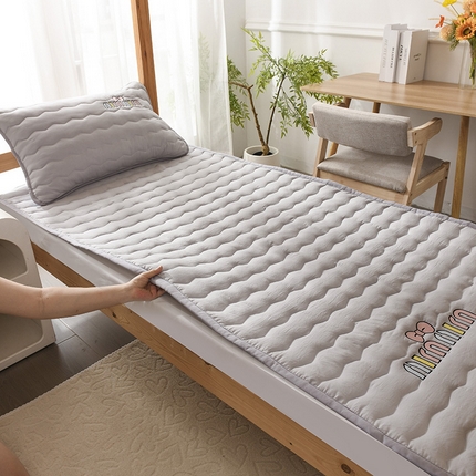 91家纺网 家纺一手货源 找家纺 （总）恋绒家纺 2025新款刺绣款床垫学生床垫床褥宿舍上下铺床护垫