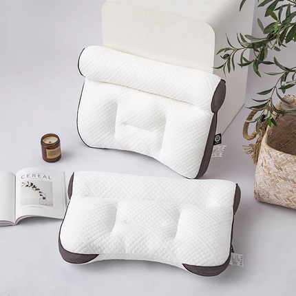 佳尚枕芯 2025新款枕芯二代反牵引护颈枕针织护颈枕头枕芯 黑色40x58cm/只