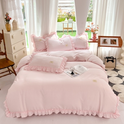 91家纺网 家纺一手货源 找家纺 （总）花香四季家纺 2025新款水洗棉四件套-可可小姐系列